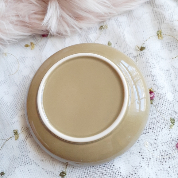 VTG Small Round Shallow Ceramic Trinket Dish Bowl - Picture 5 of 8